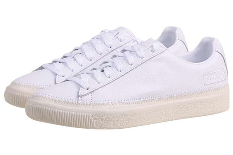 Кроссовки мужские PUMA Basket Stitched белые, 37.5 EU