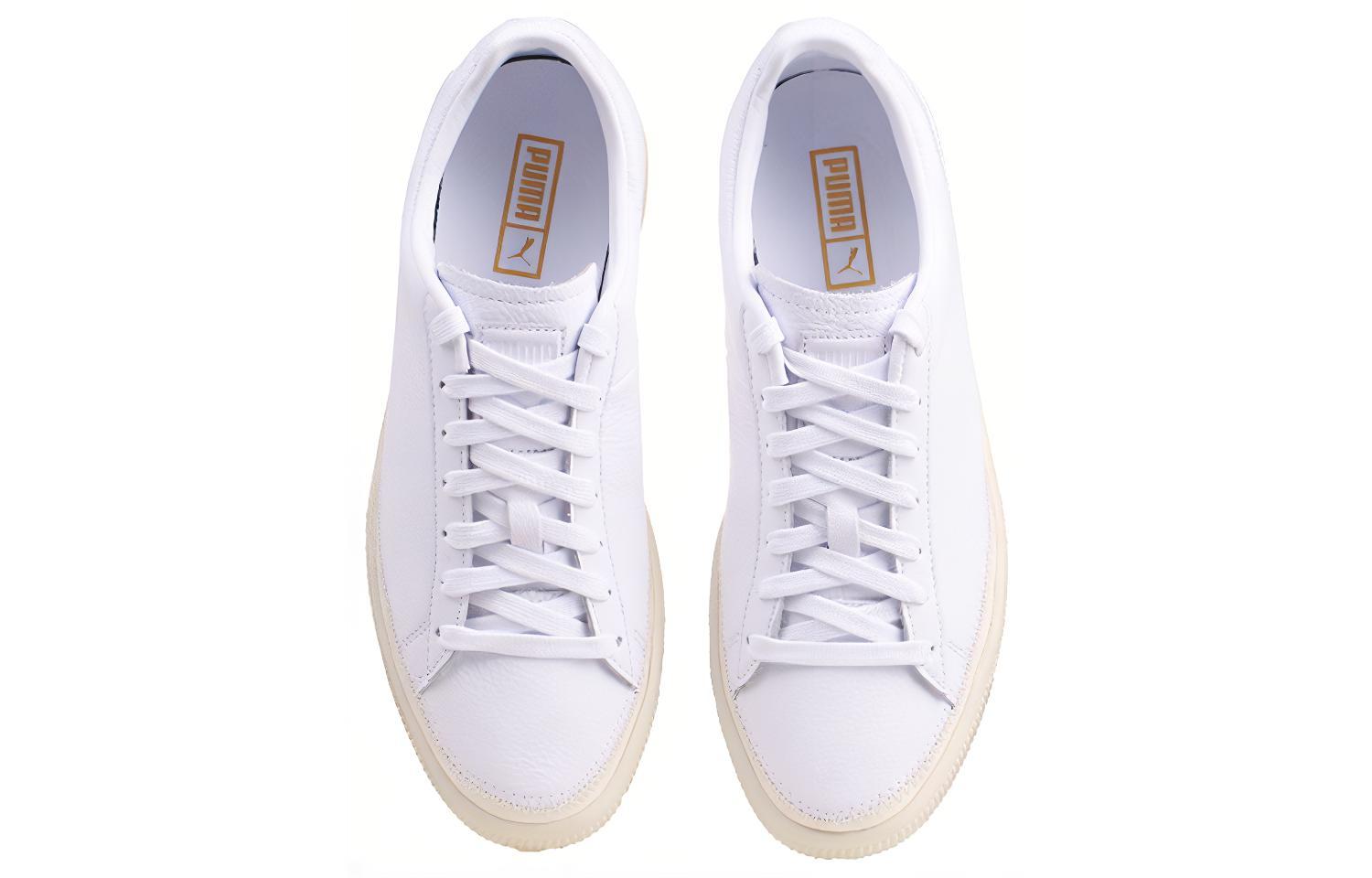 Кроссовки мужские PUMA Basket Stitched белые, 37.5 EU
