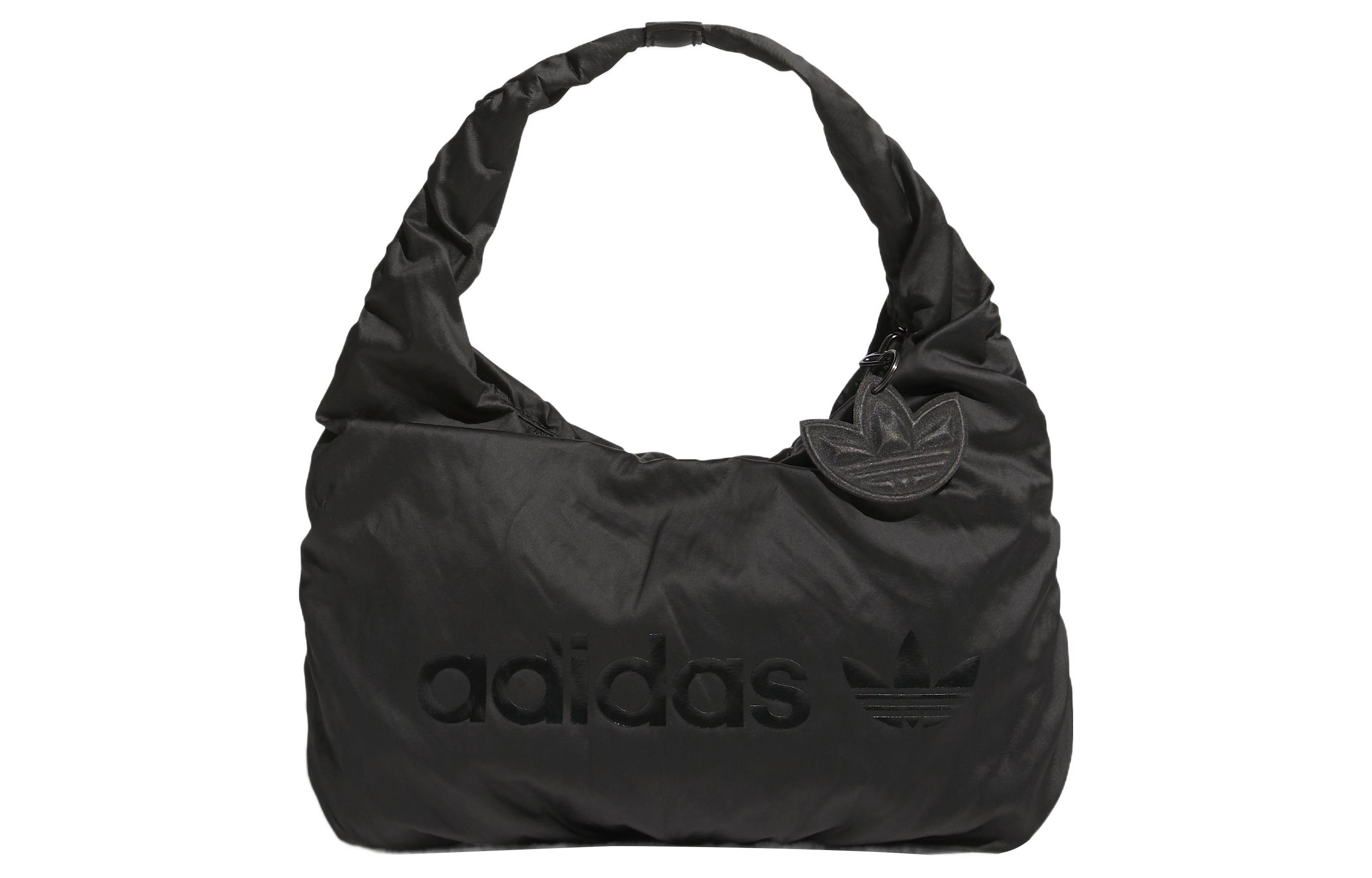 Спортивная сумка женская Adidas Satin Cloud Bag черная, малого размера