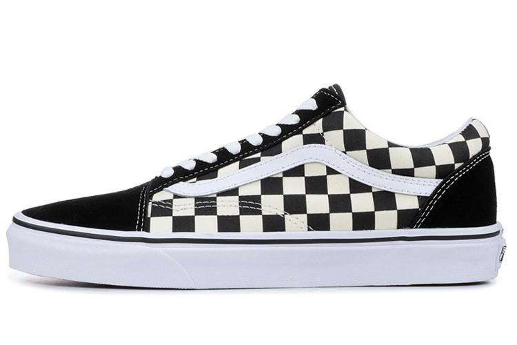 Кеды Vans Old Skool Checkerboard черные, 35 EU