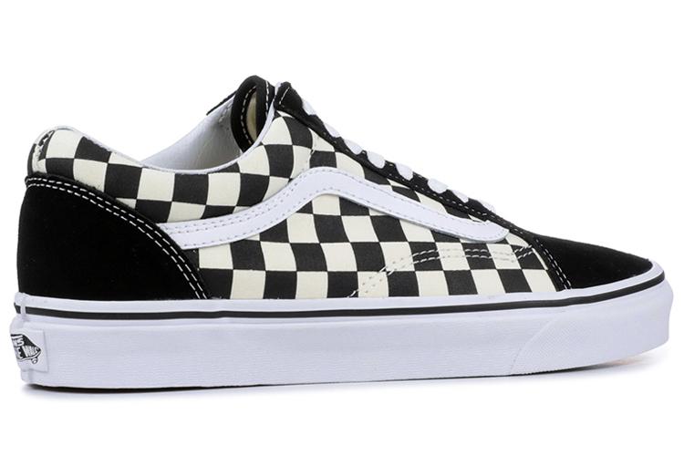 Кеды Vans Old Skool Checkerboard черные, 35 EU