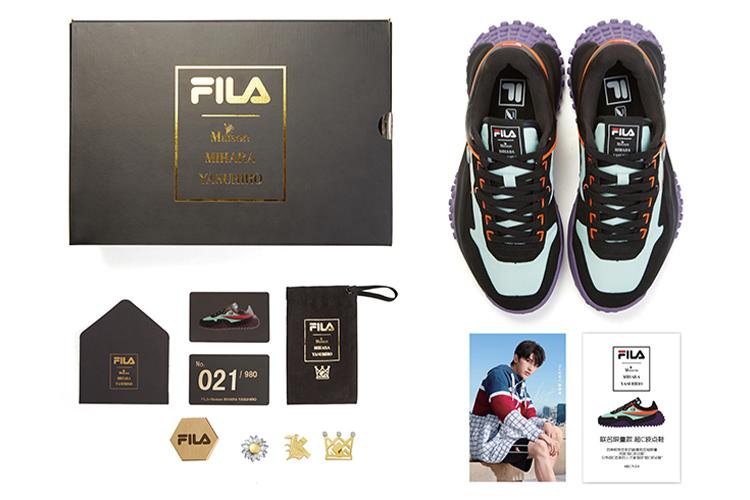 Кроссовки мужские FILA Mihara Yasuhiro X Fila черные, 40 EU