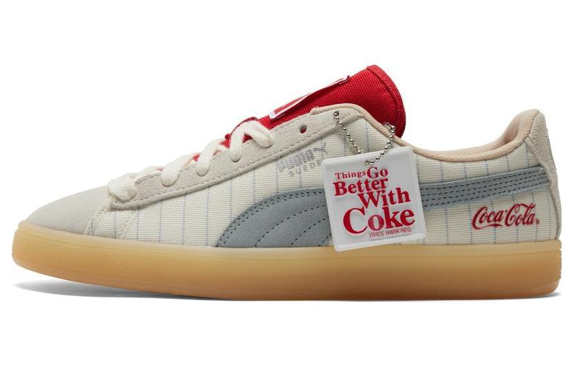 Кеды унисекс PUMA Suede Coca Cola белые