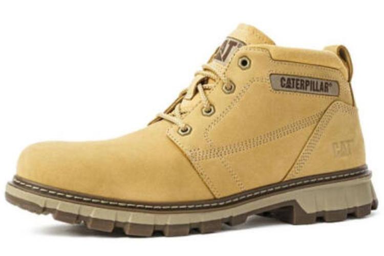 Ботинки мужские CAT Ankle-Length Martin Boot желтые, 43 EU