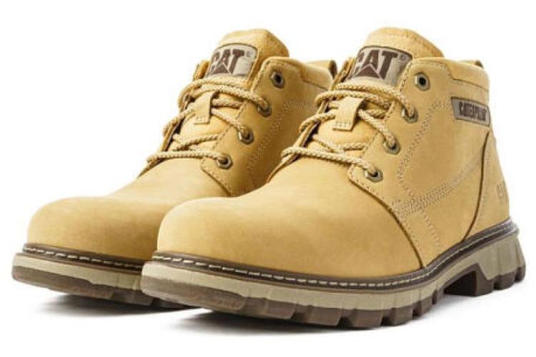 Ботинки мужские CAT Ankle-Length Martin Boot желтые, 43 EU