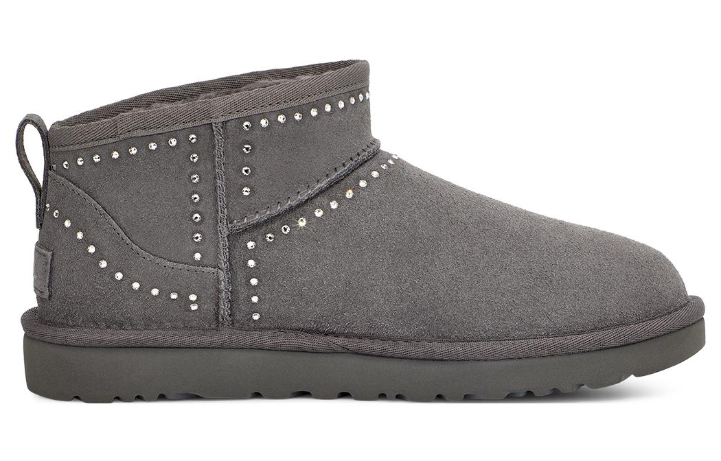 Угги женские UGG Classic Ultra Mini Bling темно-серые, 38 EU