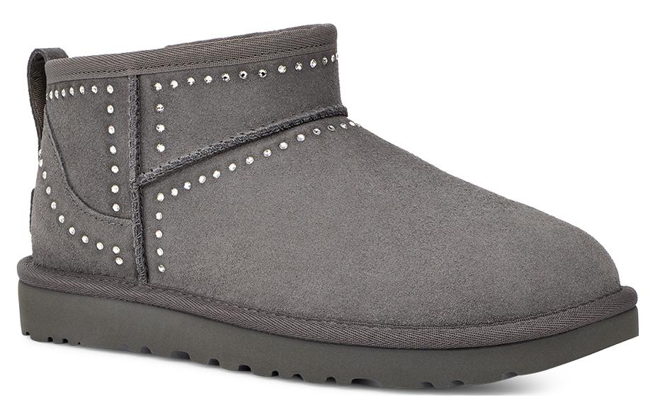 Угги женские UGG Classic Ultra Mini Bling темно-серые, 38 EU