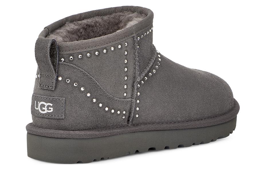 Угги женские UGG Classic Ultra Mini Bling темно-серые, 38 EU
