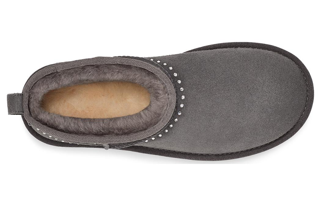 Угги женские UGG Classic Ultra Mini Bling темно-серые, 38 EU