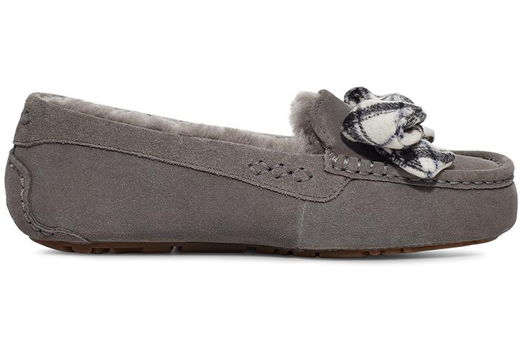 Мокасины женские UGG Ansley Plaid Bow серые, 36 EU