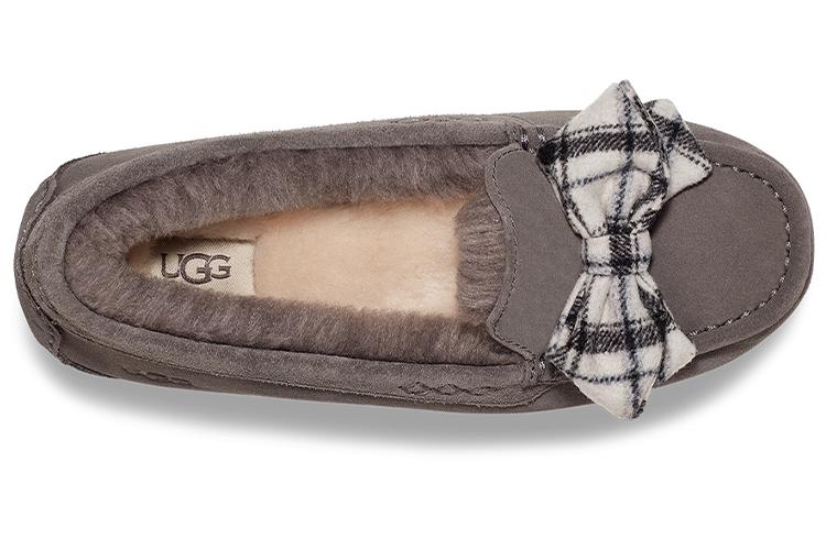 Мокасины женские UGG Ansley Plaid Bow серые, 36 EU