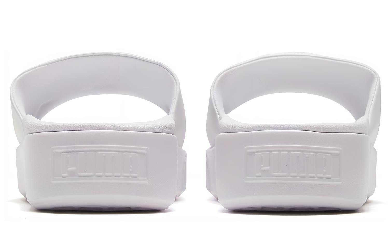 Шлепанцы женские PUMA Platform Slide белые, 39 EU