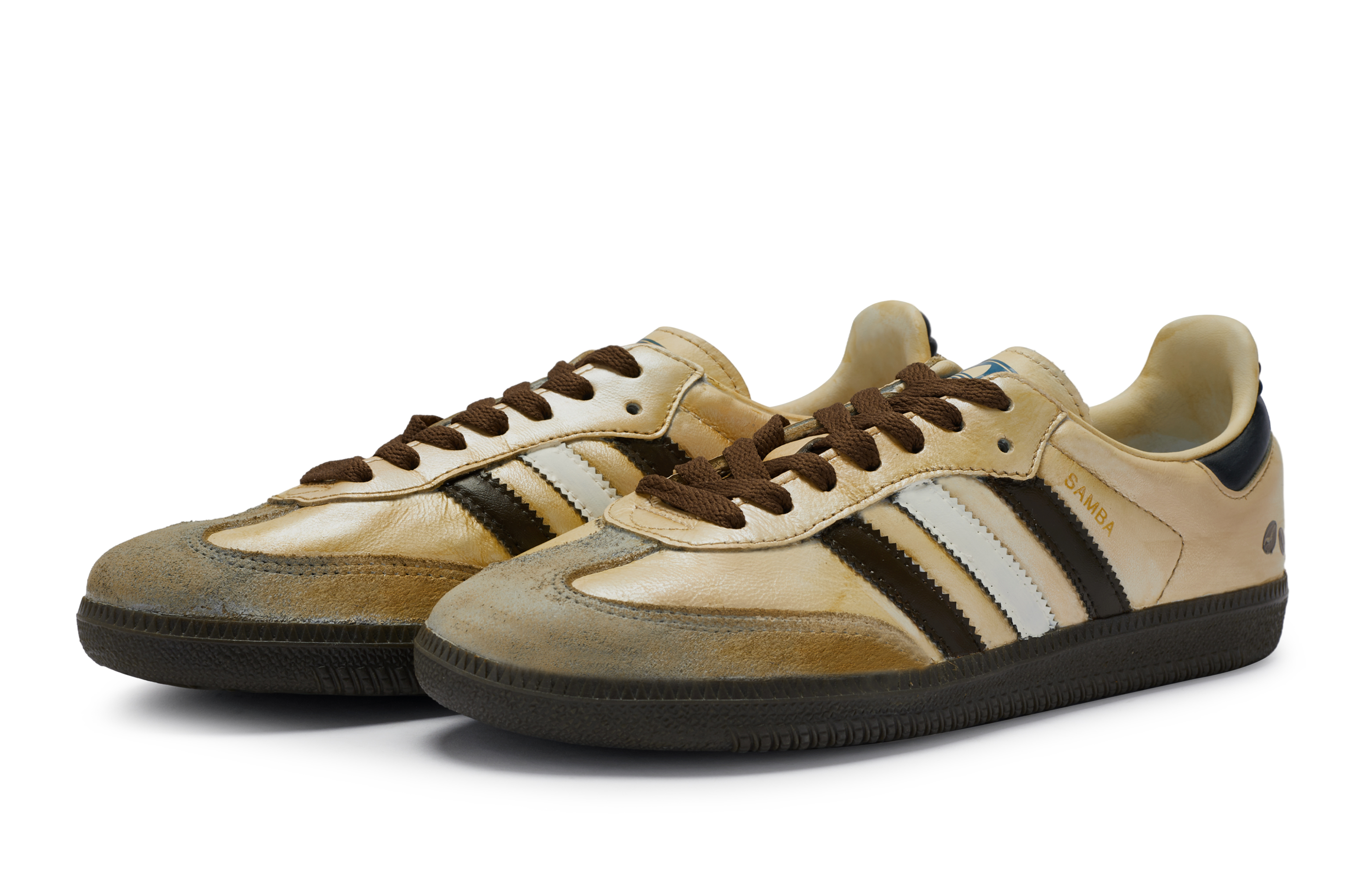 Кроссовки унисекс Adidas Samba OG Low Top коричнево-серые, 42 EU