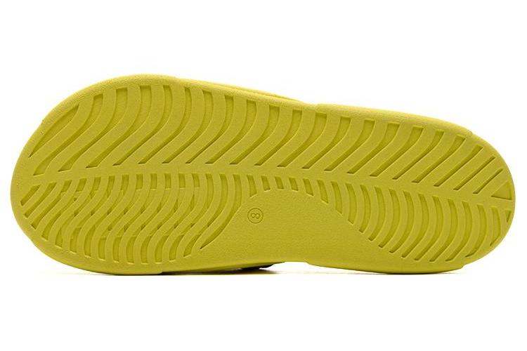 Шлепанцы унисекс PUMA Royalcat Flip flops лимонно-зеленые, 35.5 EU