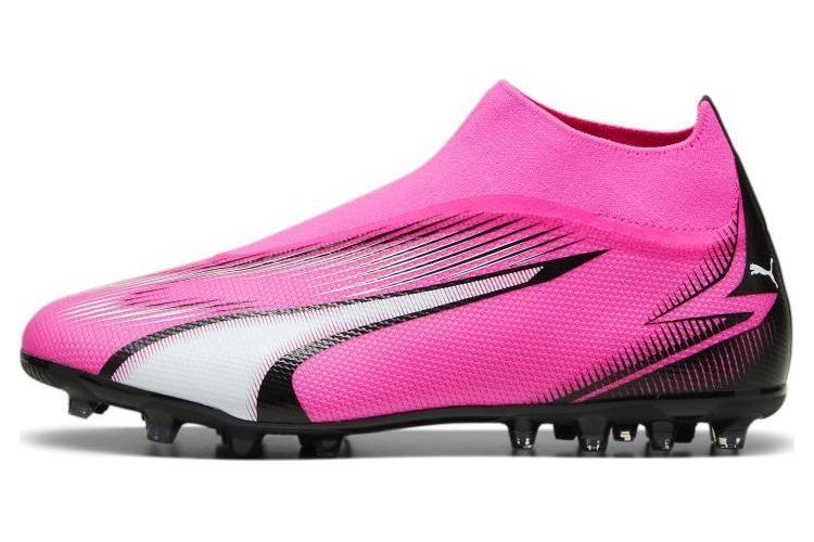 Футбольные бутсы мужские PUMA Ultra Match MG pink black white