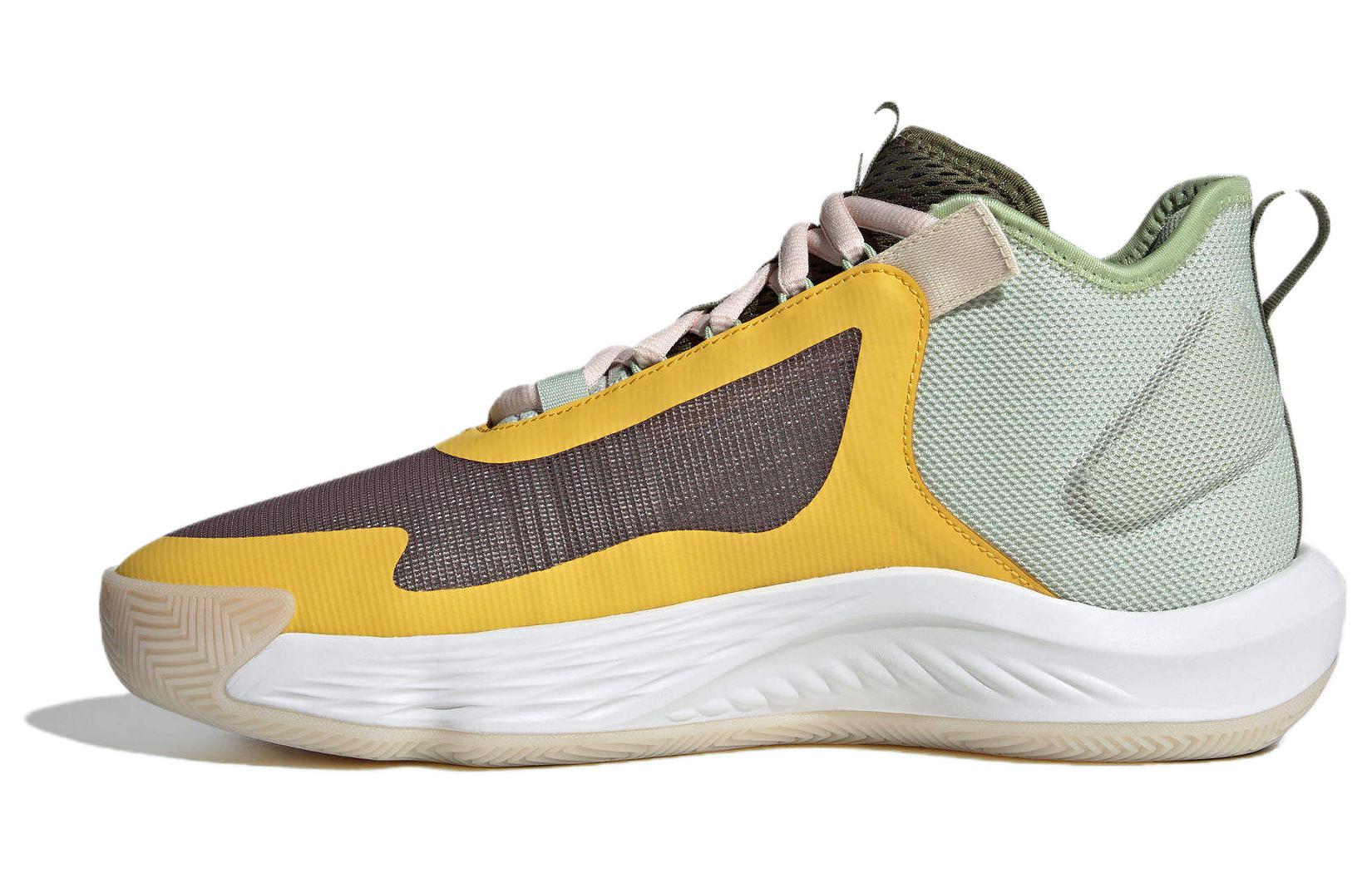 Кроссовки мужские Adidas Originals ADIZERO SELECT желто-зелёно-коричневые