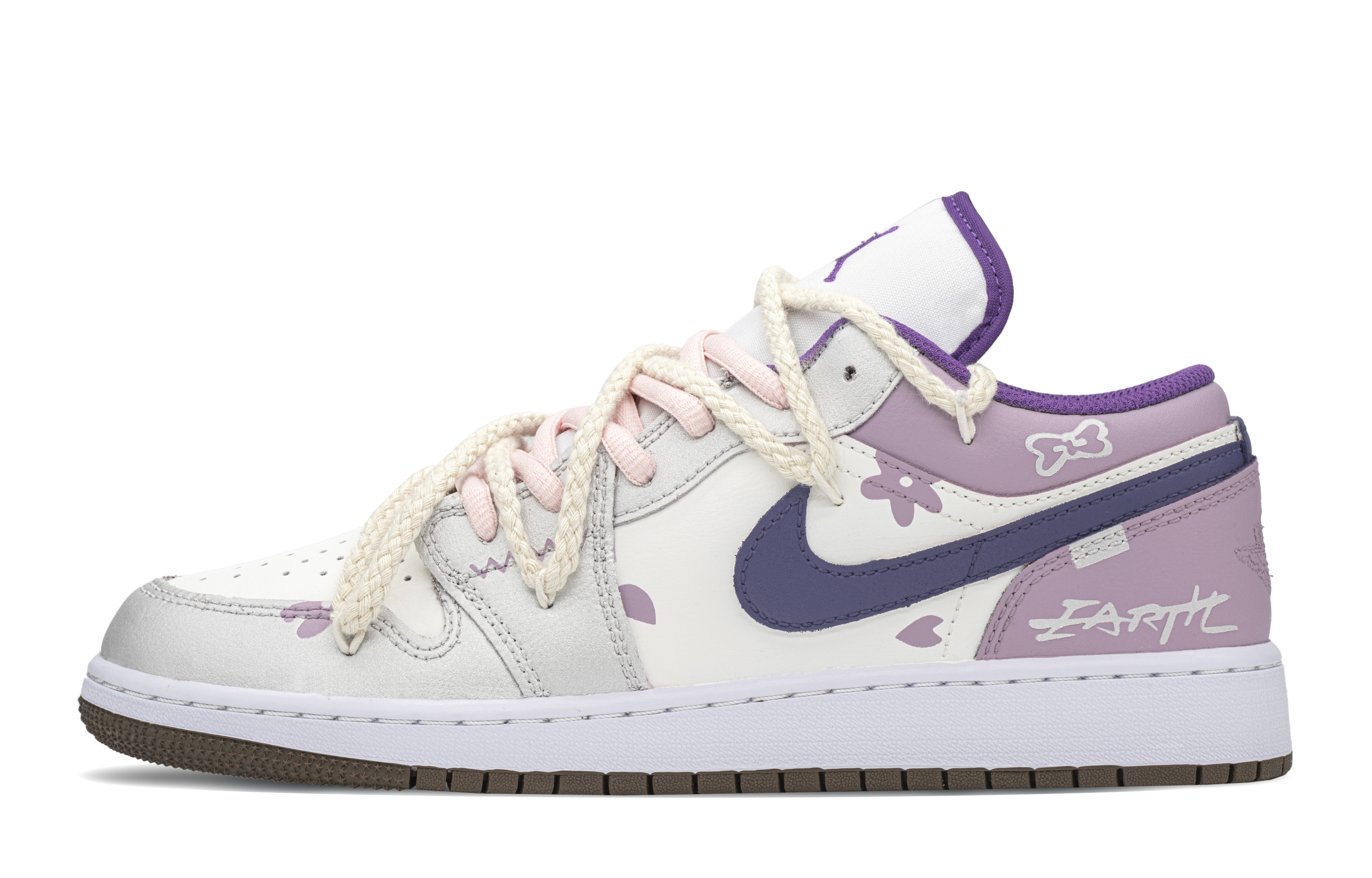 Кеды женские Jordan Air Jordan 1 Shock Absorbers лилак-серебристые, 36 EU