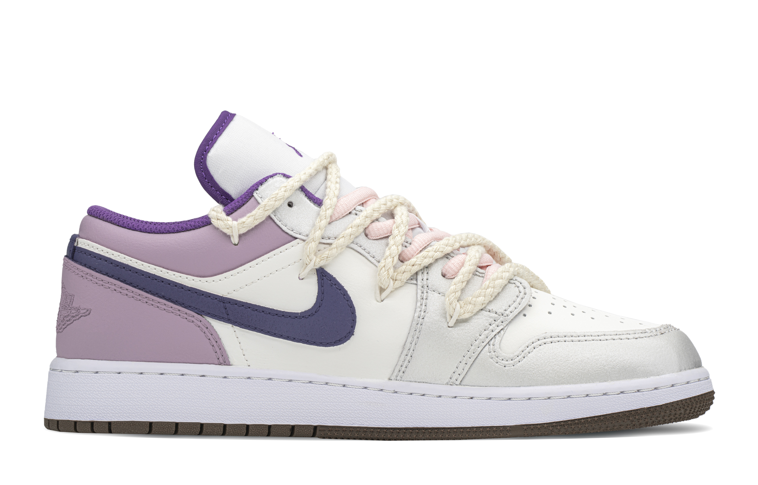 Кеды женские Jordan Air Jordan 1 Shock Absorbers лилак-серебристые, 36 EU