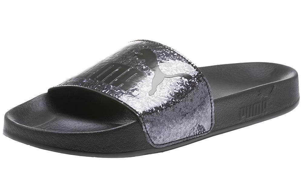 Шлепанцы женские PUMA Leadcat Glitz черные, 35.5 EU