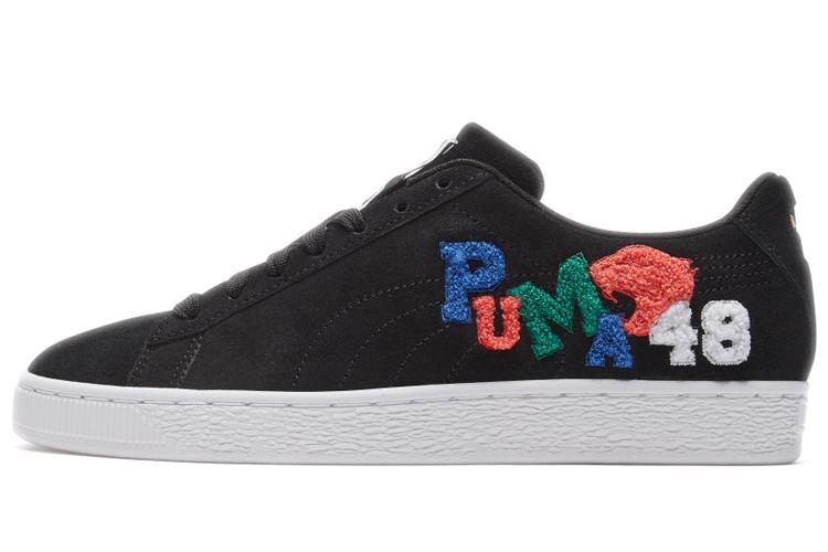 Кроссовки унисекс PUMA Suede Classic Badges черные, 36 EU