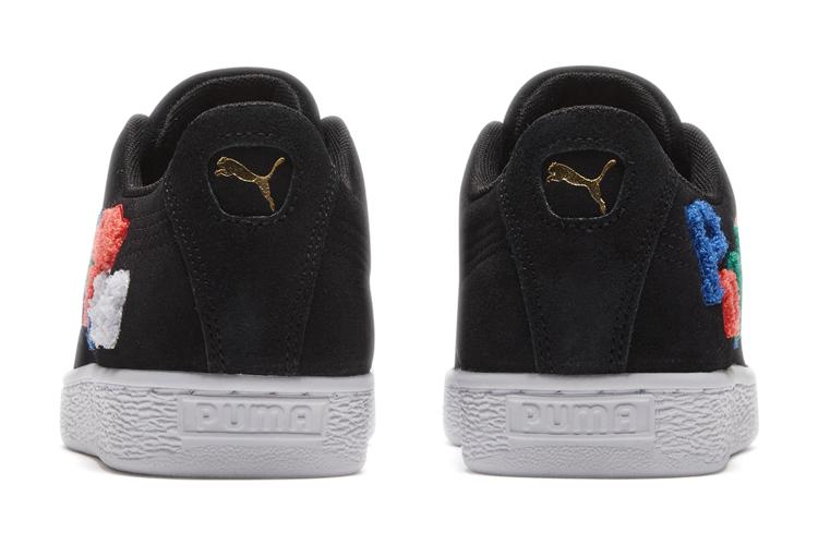 Кроссовки унисекс PUMA Suede Classic Badges черные, 36 EU
