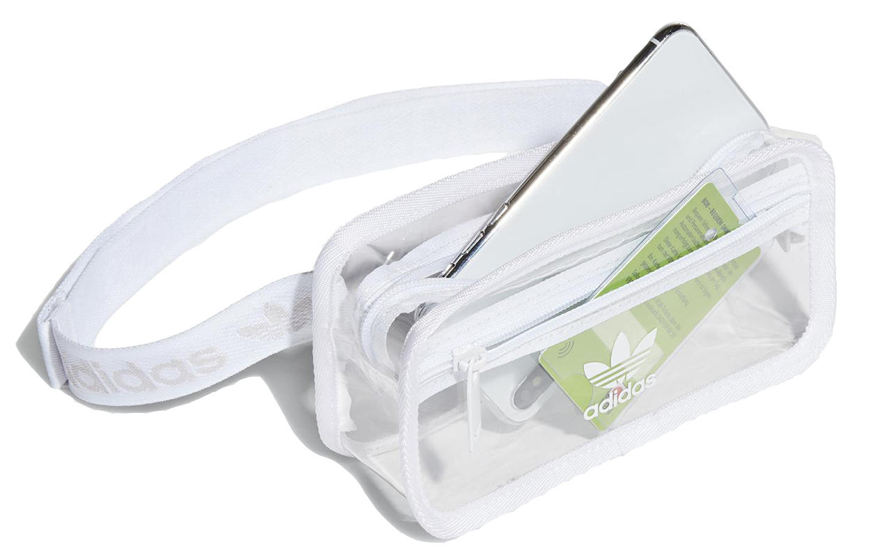 Сумка унисекс Adidas Originals TPU Film Sling Bag белая