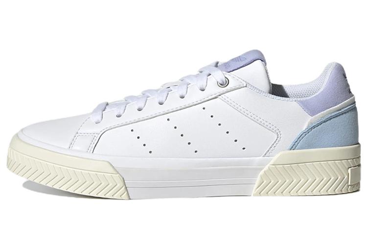 Кеды женские Adidas Originals Court Tourino белые, синие, фиолетовые