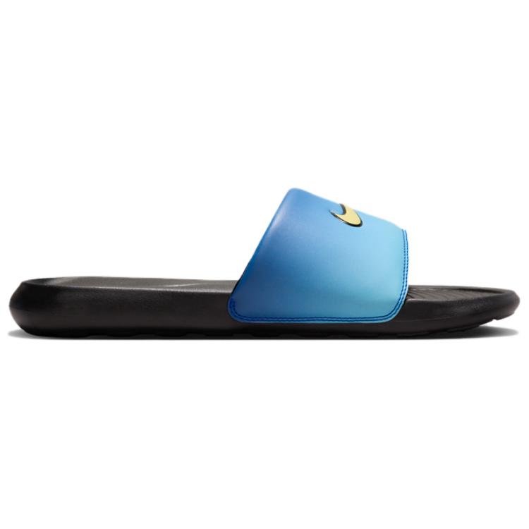 Шлепанцы унисекс Nike Victori One Slide ultra blue/nappa yellow/sky blue/black, 44 EU