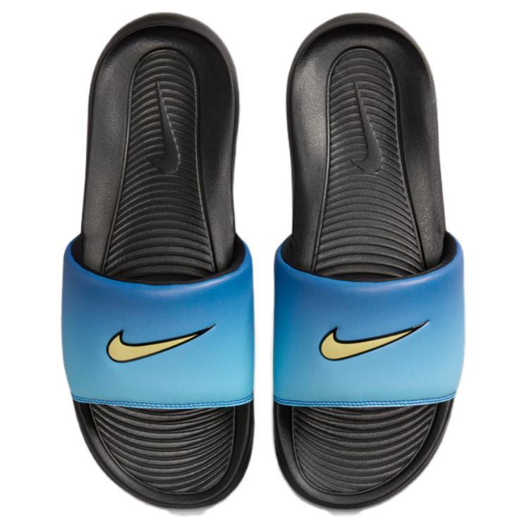 Шлепанцы унисекс Nike Victori One Slide ultra blue/nappa yellow/sky blue/black, 44 EU