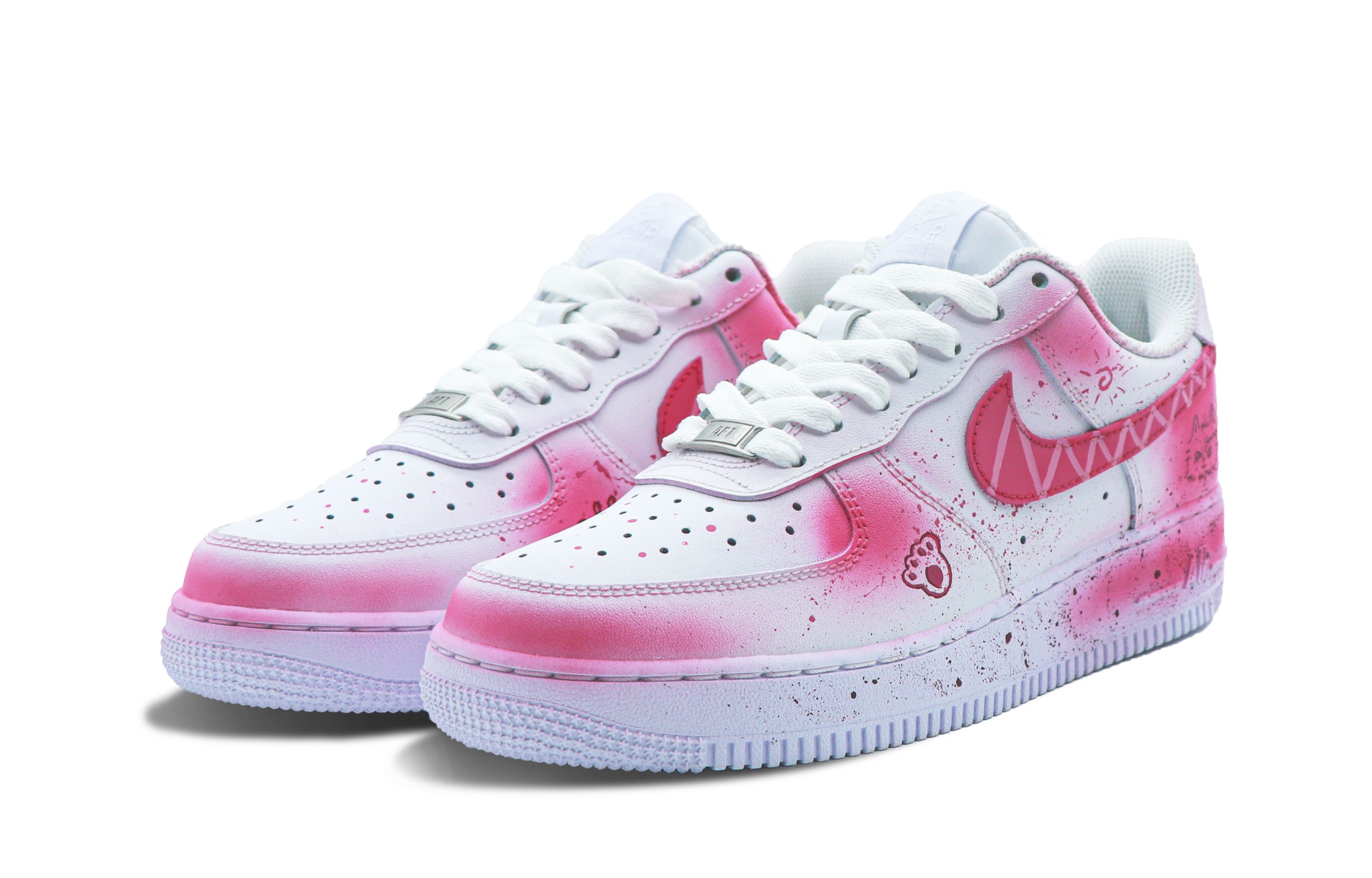 Кеды мужские Nike Air Force 1 Coverage Low Top розовые и белые, 43 EU