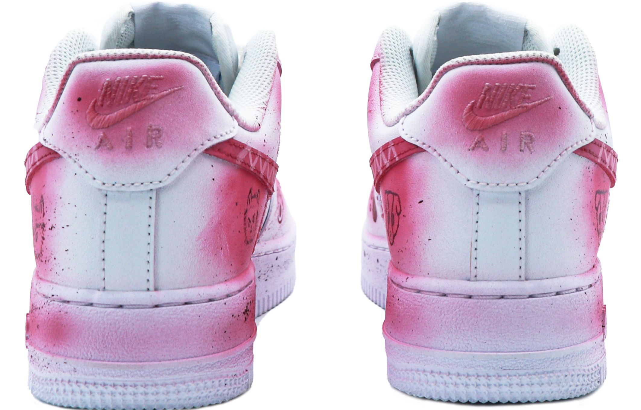 Кеды мужские Nike Air Force 1 Coverage Low Top розовые и белые, 43 EU