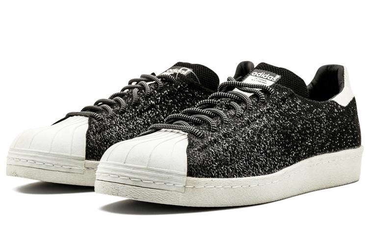 Кеды унисекс Adidas Superstar 80s Primeknit черные-белые, 45 1/3 EU