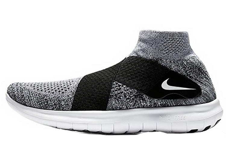 Кроссовки женские Nike Free Rn Motion Flyknit 2017 черные, 35.5 EU
