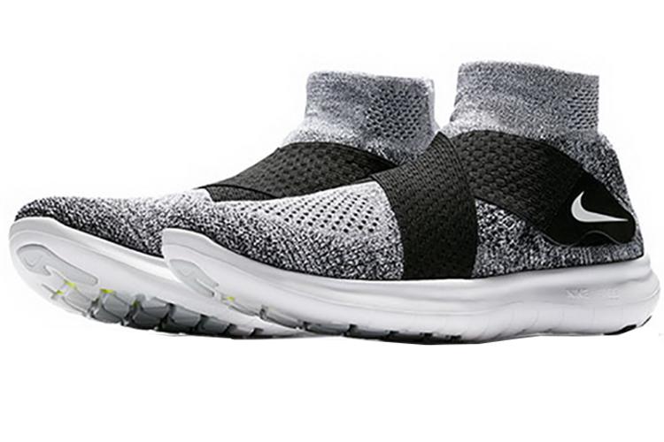 Кроссовки женские Nike Free Rn Motion Flyknit 2017 черные, 35.5 EU