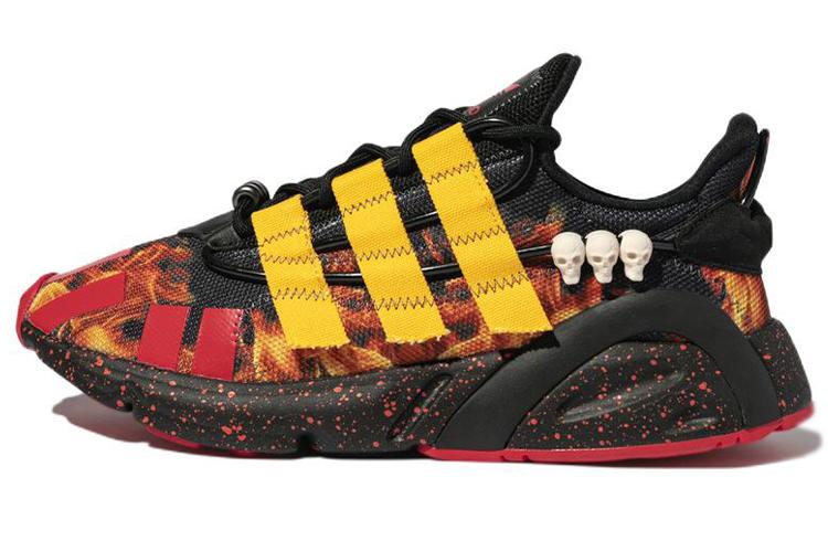 Кроссовки унисекс Adidas Lexicon Bait X Street Fighter Dhalsim черные-желтые, 36 2/3 EU