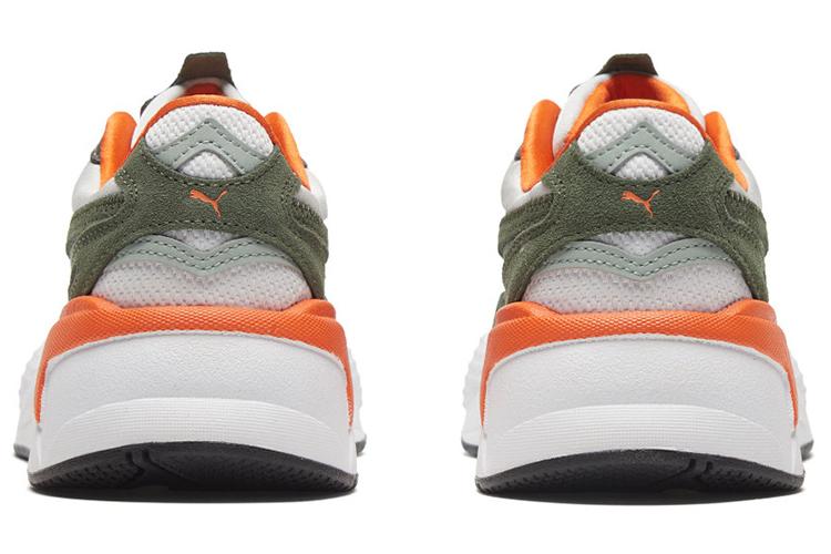 Кроссовки женские PUMA RS-X3 белые, зеленые, оранжевые, 35.5 EU