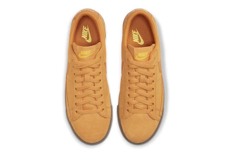 Кеды женские Nike Blazer Low Sd желтые замшевые, 39 EU