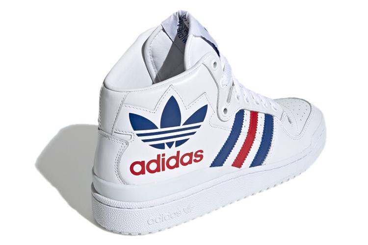 Кроссовки унисекс Adidas Forum Mid RS XL белые, синие, красные, 42 EU