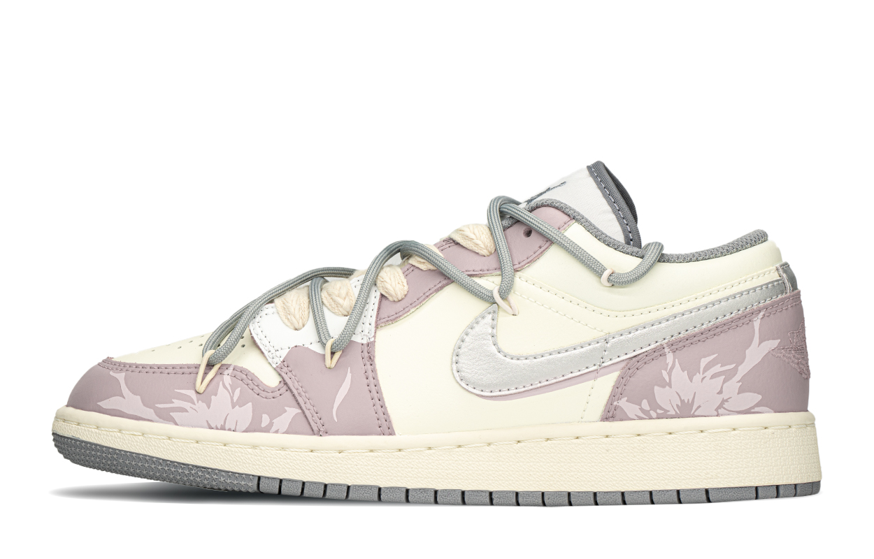 Кеды женские Jordan Air Jordan 1 Low Top Vintage GS серые, 39 EU