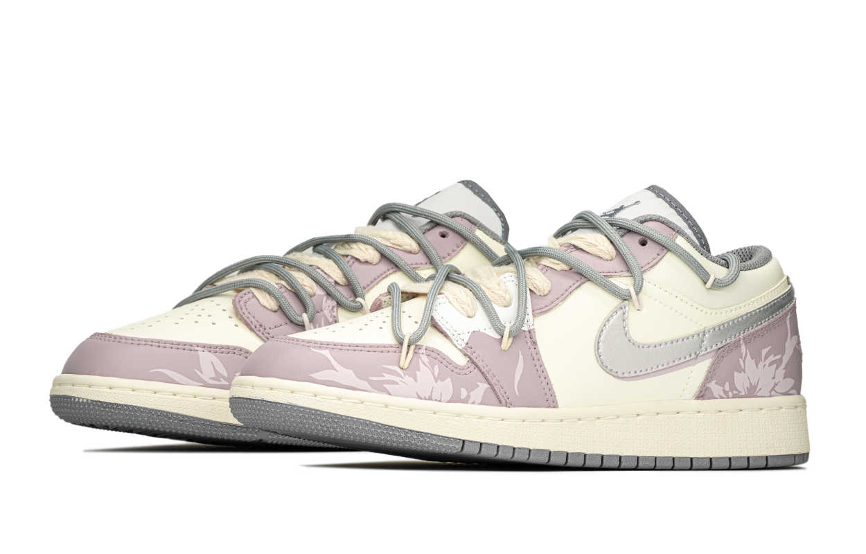 Кеды женские Jordan Air Jordan 1 Low Top Vintage GS серые, 39 EU