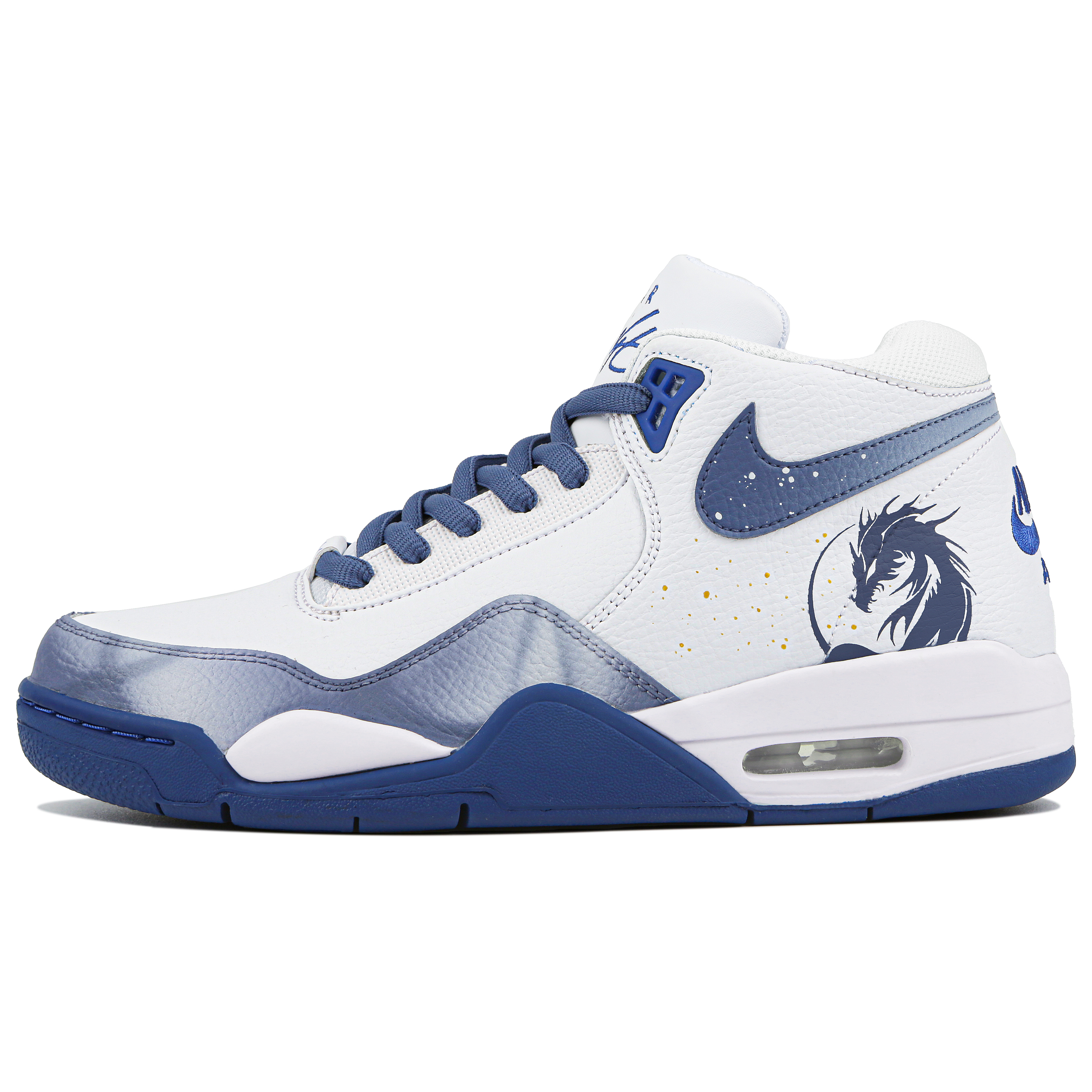 Кроссовки мужские Nike Flight Legacy Mid белые и синие, 41 EU