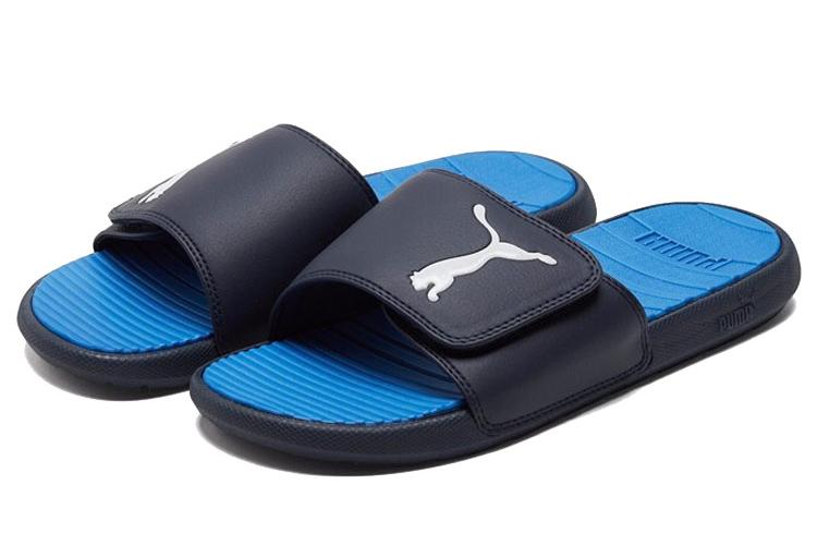 Шлепанцы мужские PUMA Cool Cat Sport черные, синие, белые, 39 EU