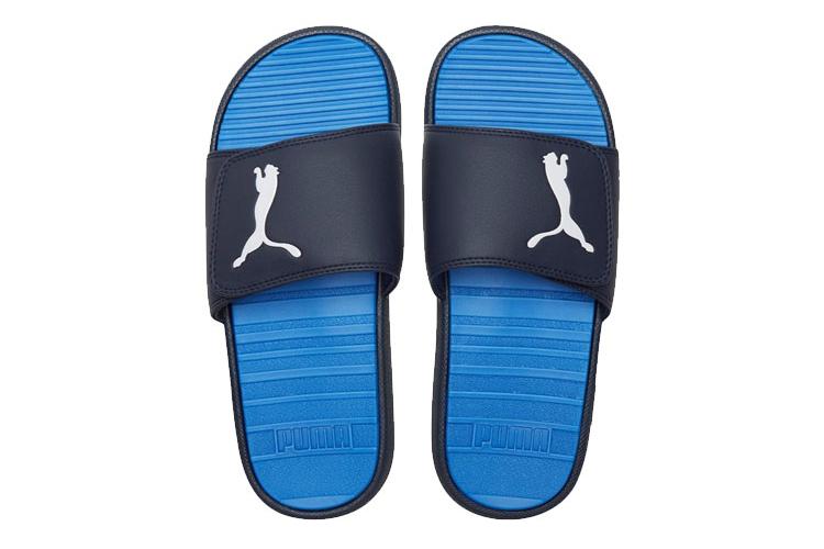 Шлепанцы мужские PUMA Cool Cat Sport черные, синие, белые, 39 EU