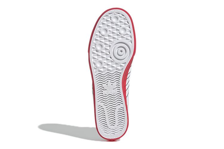 Кроссовки унисекс Adidas Nizza Hi Rf белые, красные, 36 EU