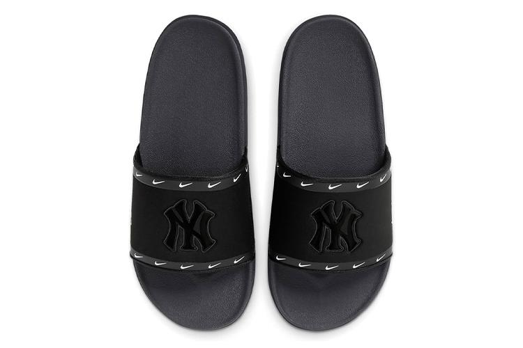 Шлепанцы мужские Nike MLB X Offcourt Slide черные-серые, 42.5 EU