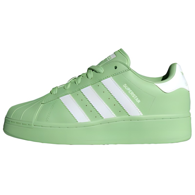 Кеды женские Adidas Superstar XLG зеленые