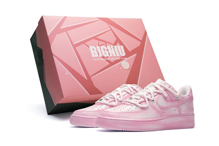 Кеды женские Nike Air Force 1 Low GS розовые, 39 EU