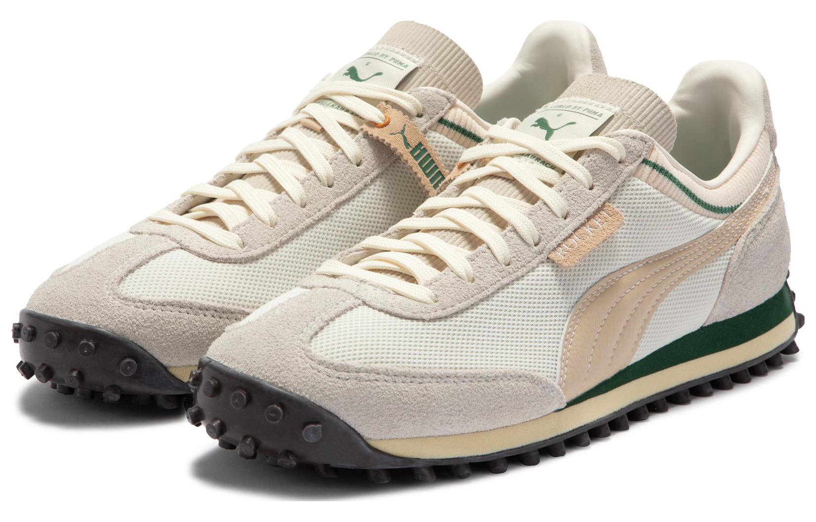 Кроссовки унисекс PUMA Rocket Pl белые, желтые, 42 EU