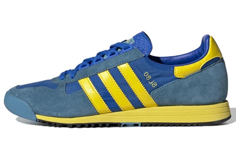 Кроссовки унисекс Adidas Originals SL 80 glory blue yellow tactile steel, 36 2/3 EU