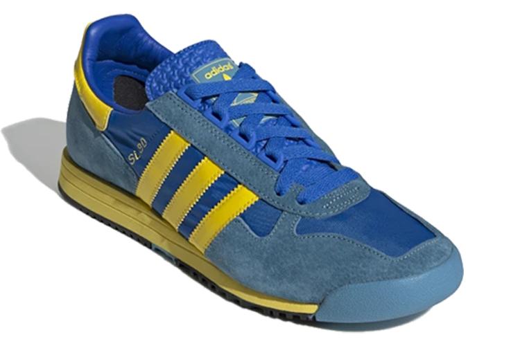 Кроссовки унисекс Adidas Originals SL 80 glory blue yellow tactile steel, 36 2/3 EU